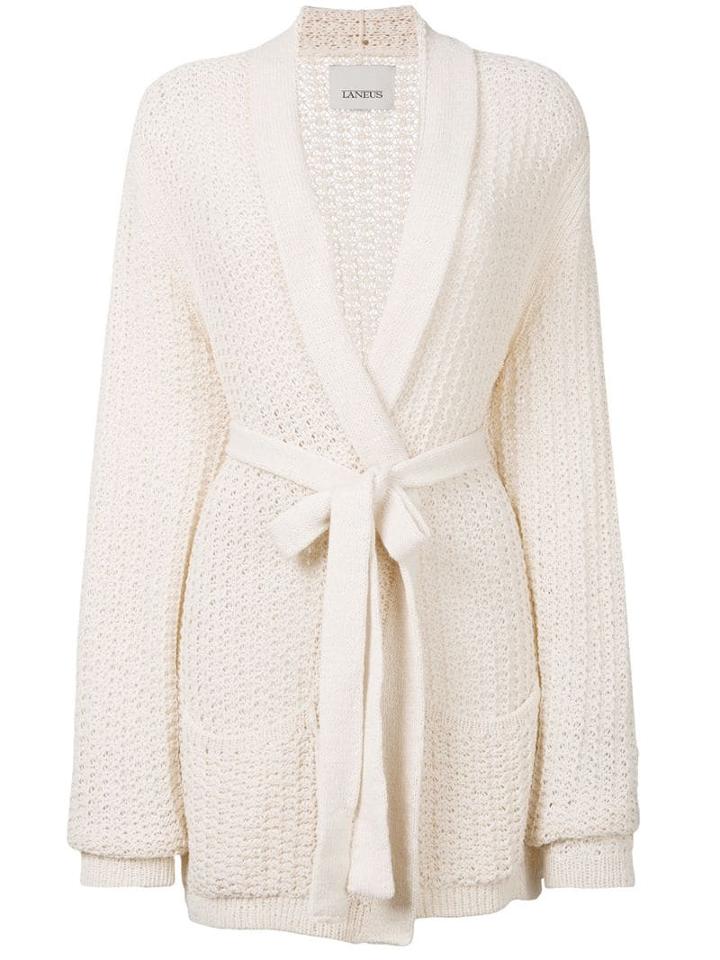 Laneus Belted Cardigan - Neutrals