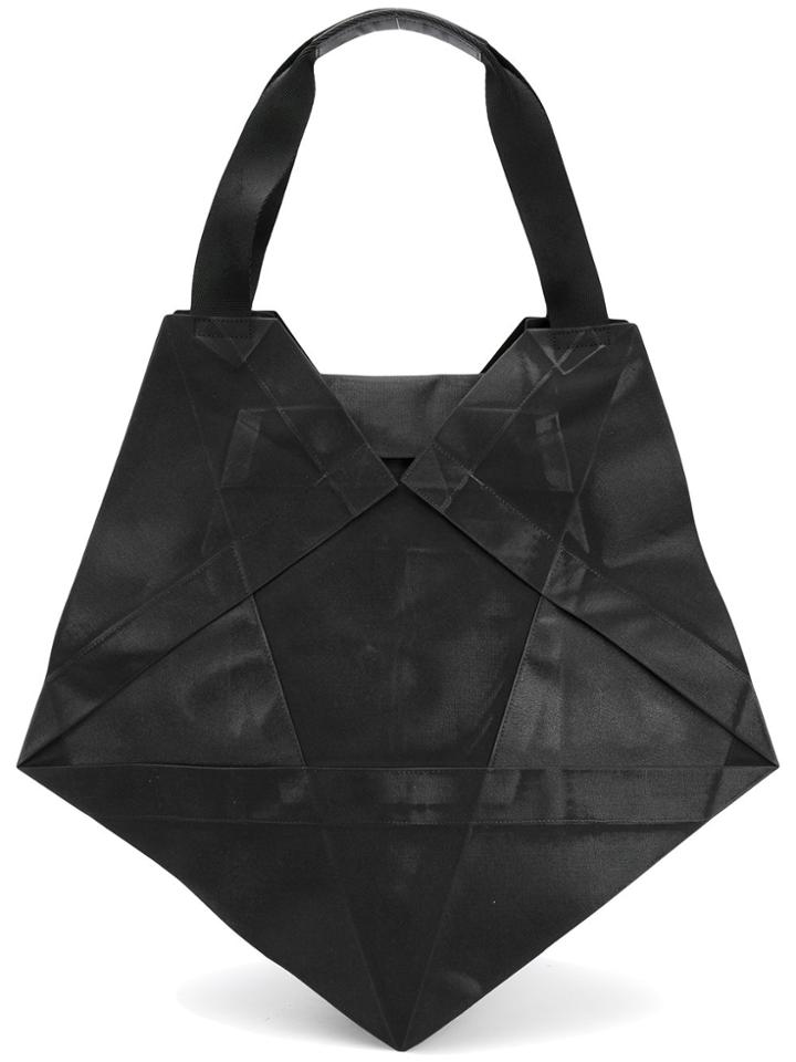 132 5. Issey Miyake Stylized Shoulder Bag - Black