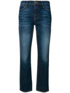 Frame Denim Straight Leg Cropped Jeans - Blue