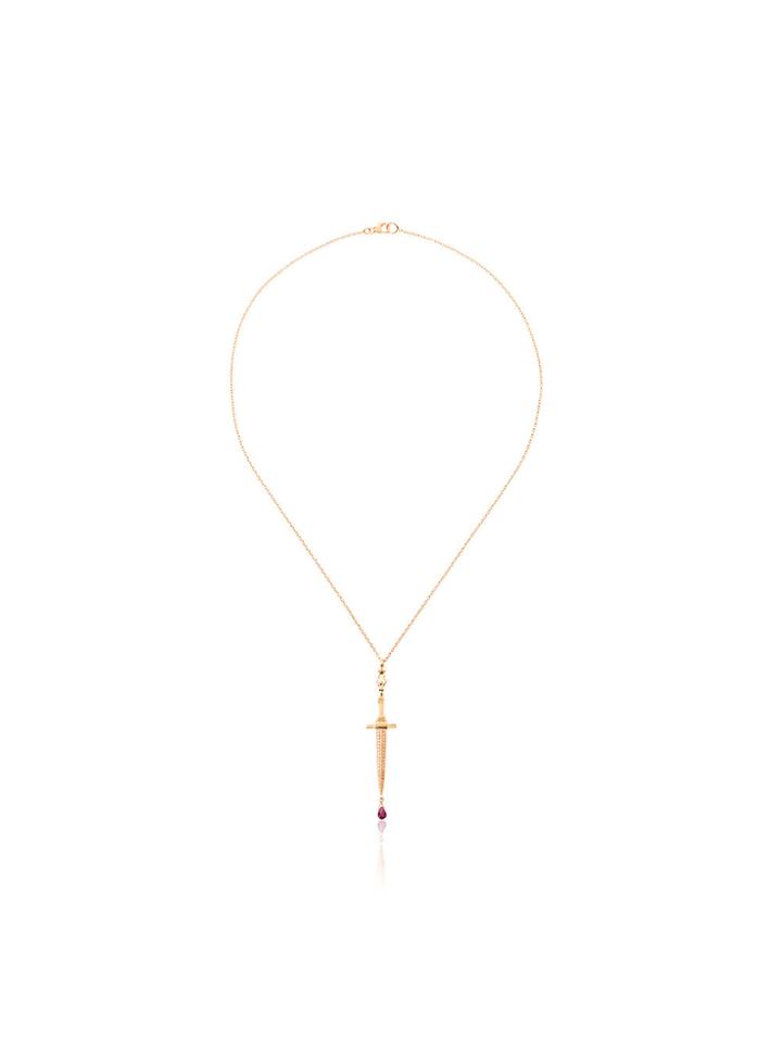 Pamela Love Mini Dagger Necklace - Metallic
