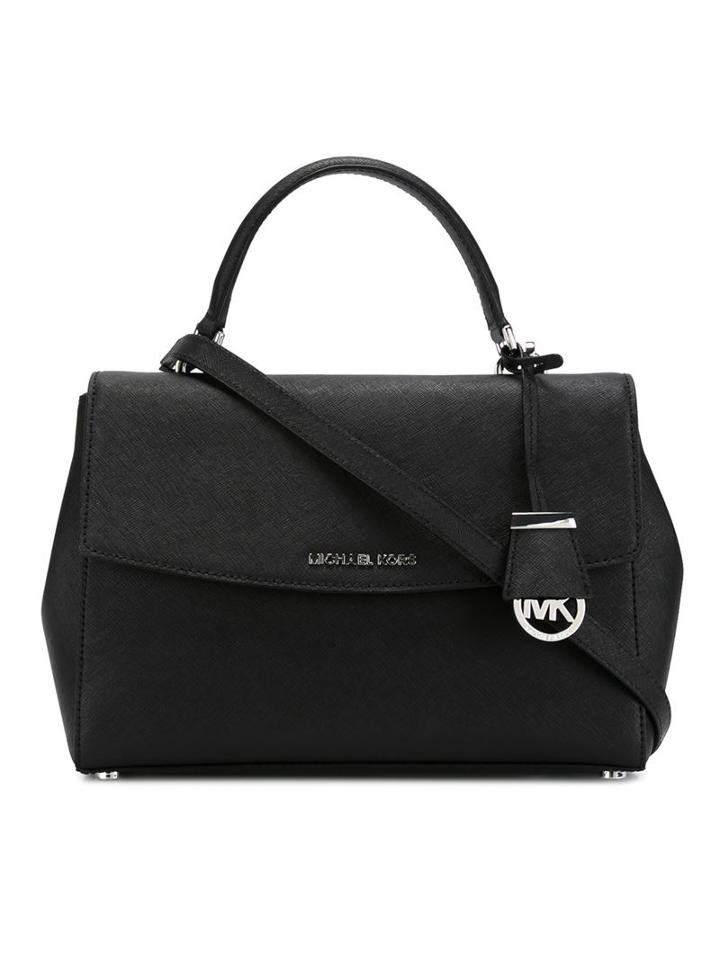 'ava' Tote, Women's, Black, Leather, Michael Michael Kors