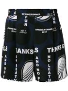 Stella Mccartney - Thanks Girls Printed Shorts - Women - Silk - 44, Black, Silk