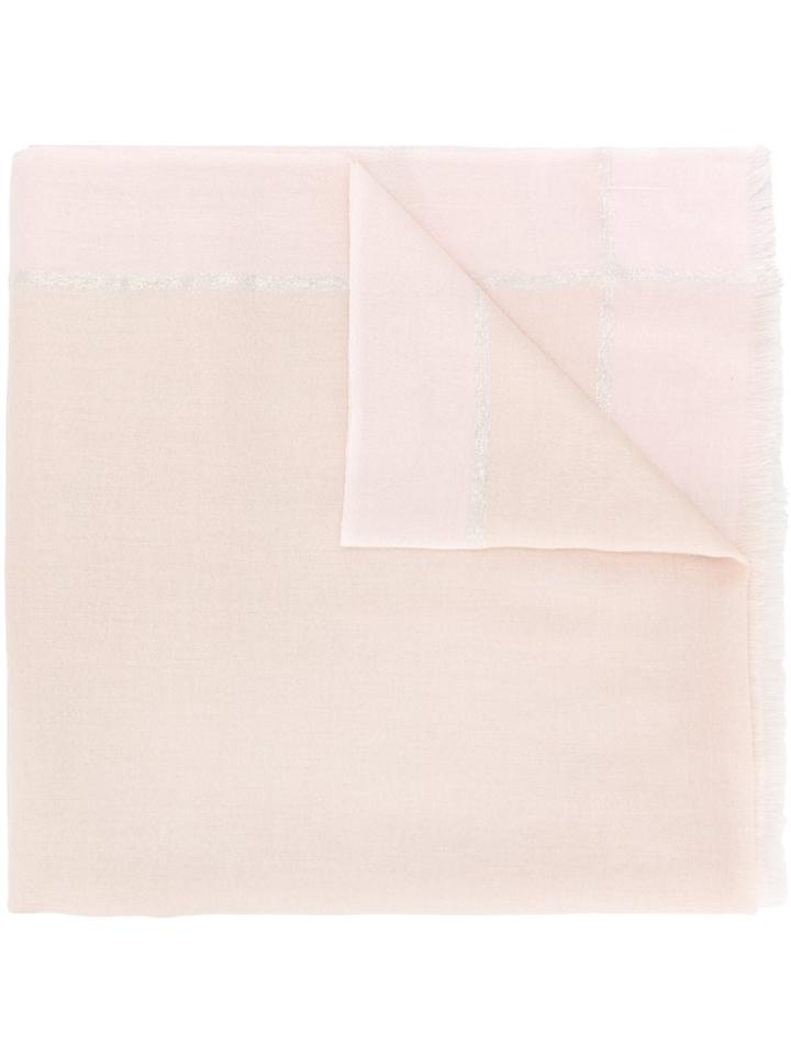 Salvatore Ferragamo Classic Frayed Scarf - Nude & Neutrals