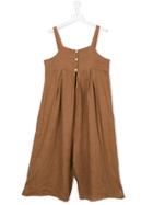 Essence Kids Wide Leg Jumpsuit - Brown