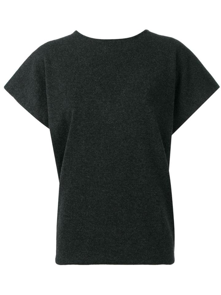 Salvatore Ferragamo Short Sleeve Sweater - Grey