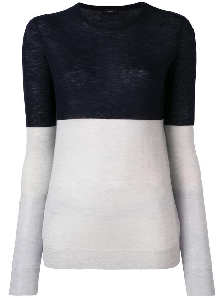 Joseph Colour Block Jumper - Blue