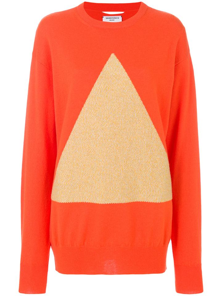 Sansovino 6 Geometric Patch Jumper - Yellow & Orange