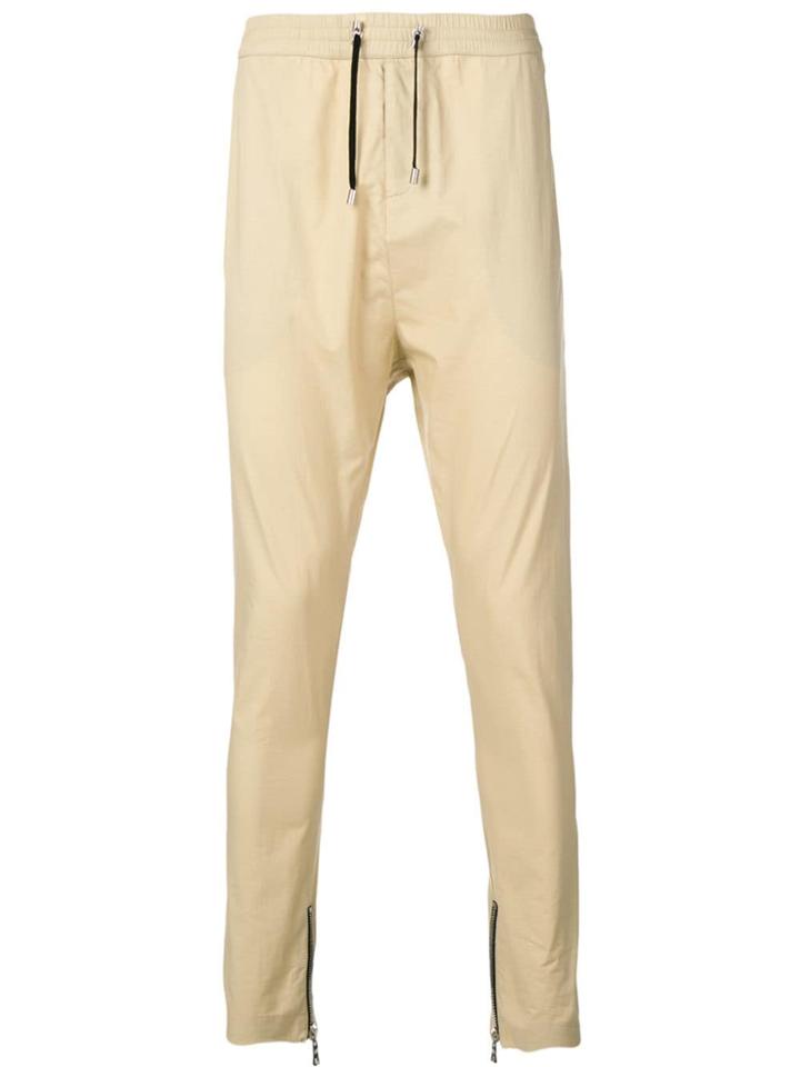 Balmain Drawstring Tapered Trousers - Neutrals