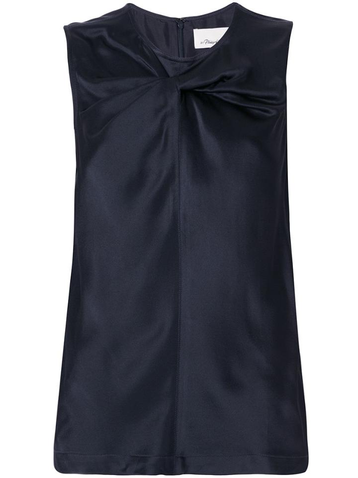 3.1 Phillip Lim Gathered Sleeveless Top - Blue