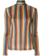 Rokh Striped Roll Neck Jersey - Multicolour