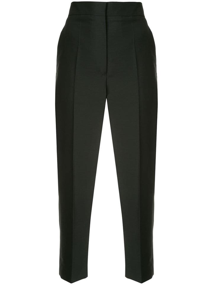 Ports 1961 Creased Cropped Trousers - Black