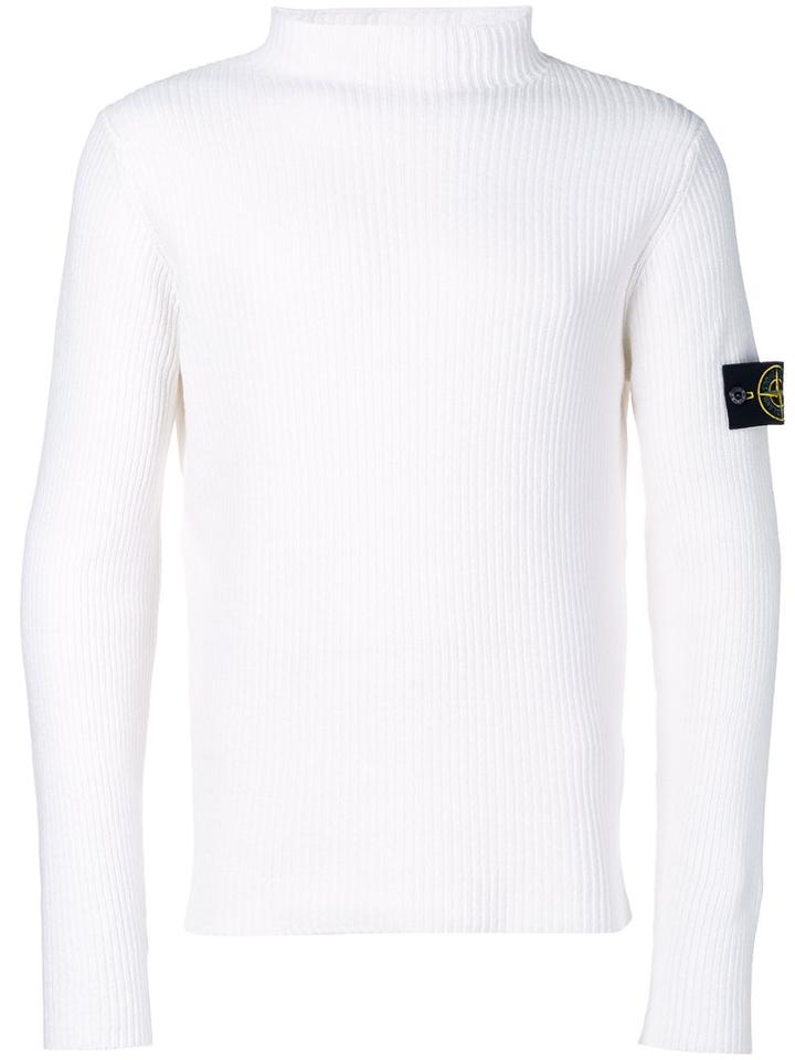 Stone Island - Crew Neck Jumper - Men - Cotton - Xxl, White, Cotton