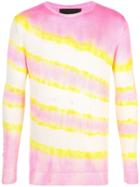 The Elder Statesman Raya Silk Sweater - Pink