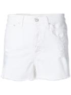 Dondup Distressed Denim Shorts - White