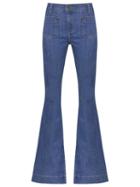 Talie Nk Flared Jeans, Women's, Size: 36, Blue, Cotton/spandex/elastane