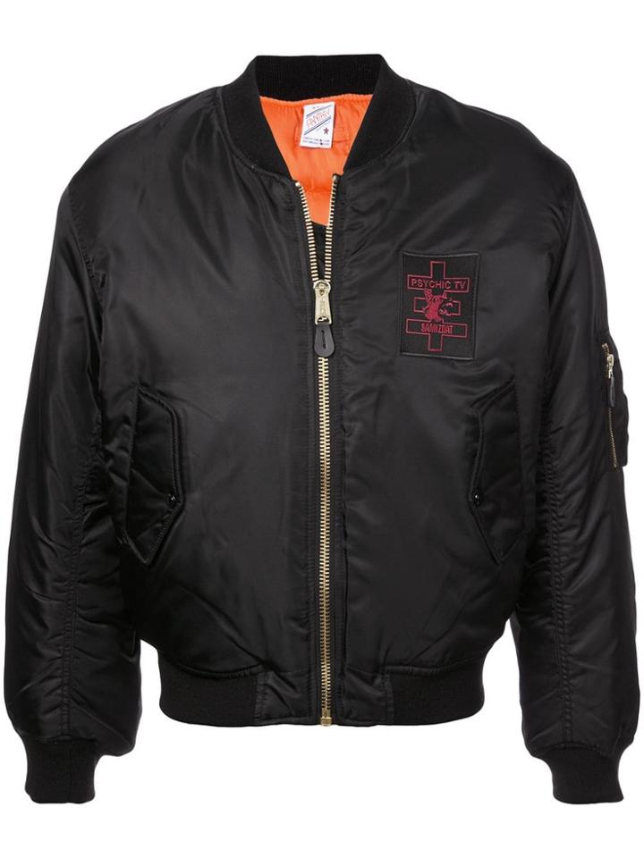 Yang Li Psychic Patch Bomber Jacket - Black