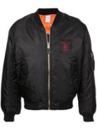 Yang Li Psychic Patch Bomber Jacket - Black