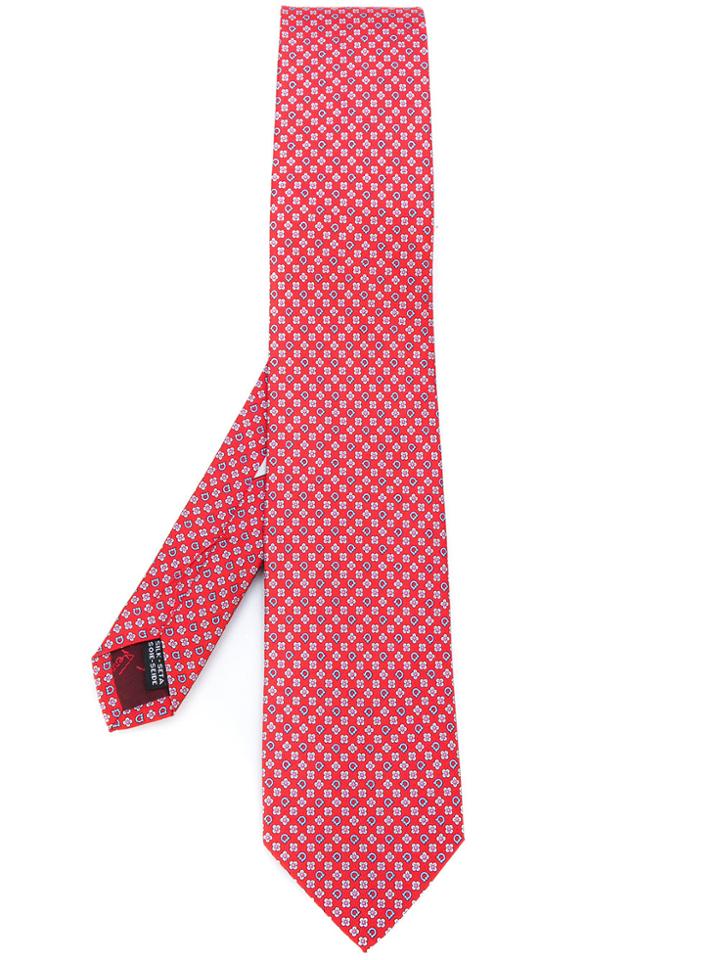 Salvatore Ferragamo Gancio Classic Tie - Red