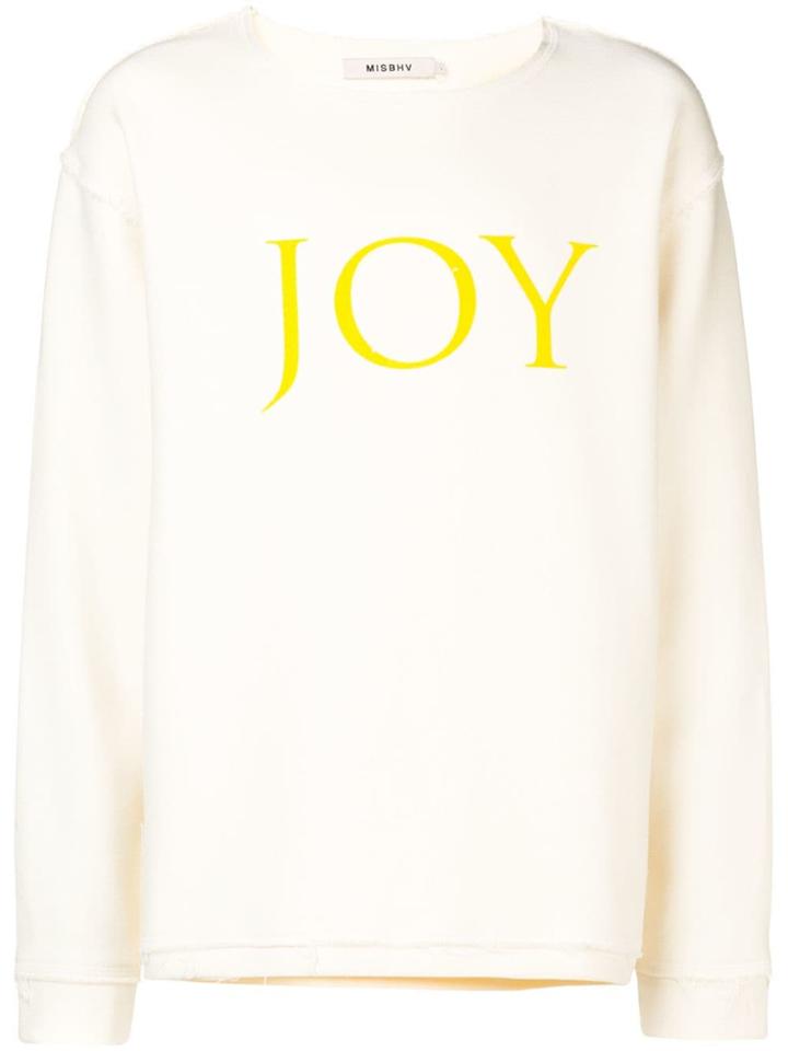 Misbhv 'joy' Sweatshirt - Neutrals