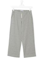 Dondup Kids Embroidered Fitted Trousers - Grey
