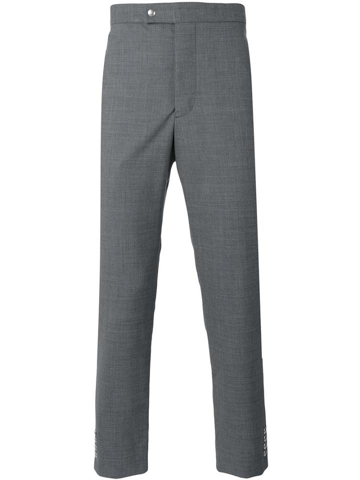 Classic Tailored Trousers - Men - Cupro/virgin Wool - 2, Grey, Cupro/virgin Wool, Moncler Gamme Bleu