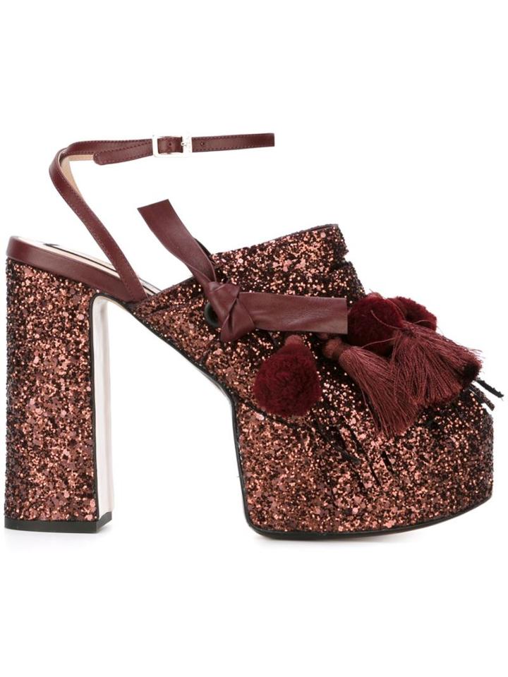 No21 Tassel Detail Platform Sandals