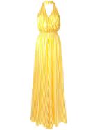 Caroline Constas Striped Loose Fit Jumpsuit - Yellow