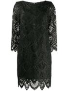 Dondup Crochet Short Dress - Black