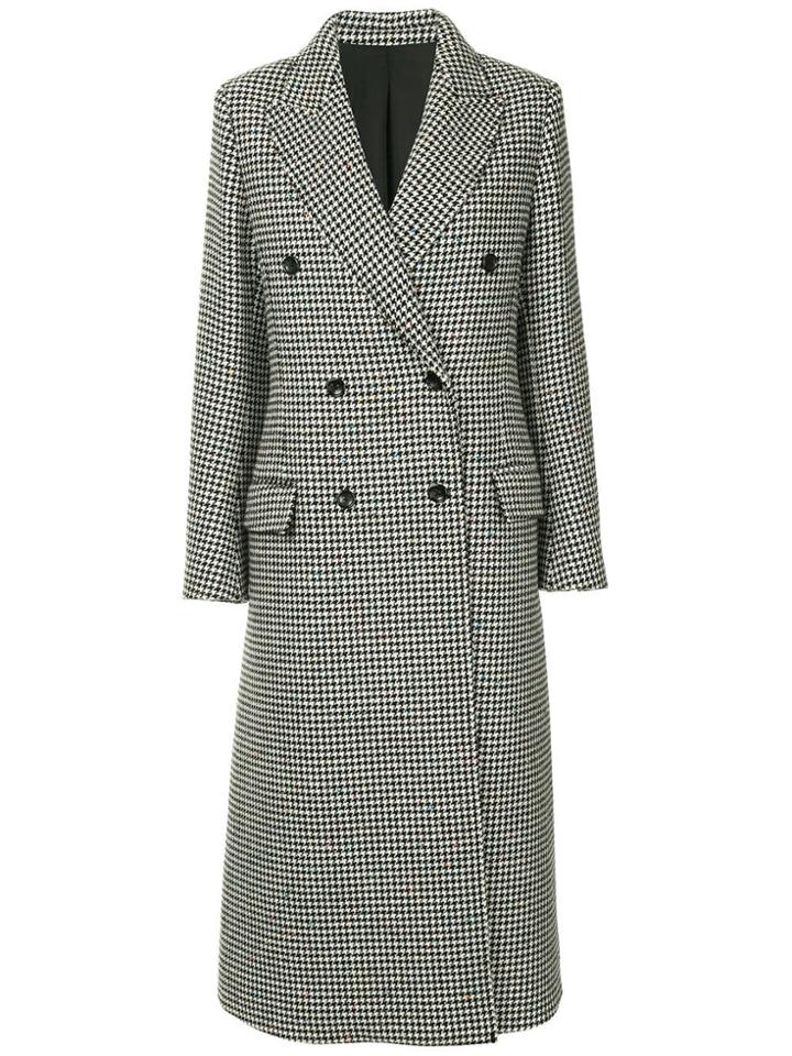 Lanvin Double Breasted Long Coat - Black