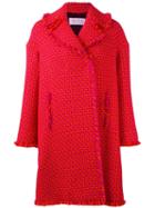 Gianluca Capannolo 'rosy' Coat, Women's, Size: 42, Yellow/orange, Acrylic/polyamide/wool