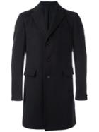 Z Zegna Single Breasted Coat, Men's, Size: 48, Blue, Cotton/cupro/wool