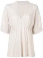 Brunello Cucinelli Knitted Sequin-embellished Top - Neutrals