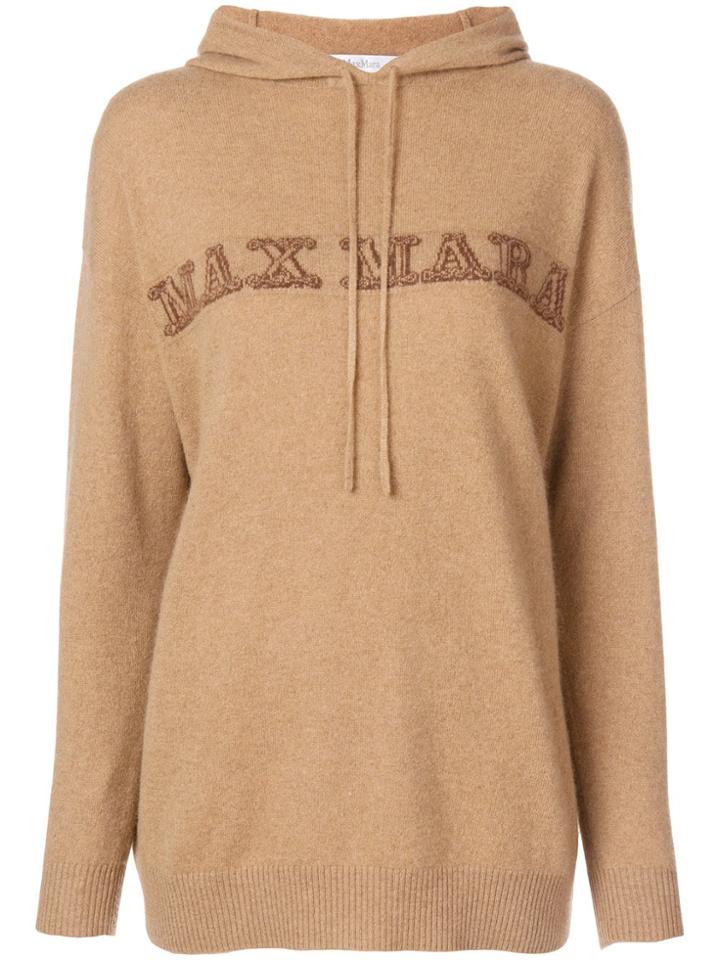 Max Mara Hooded Jumper - Brown