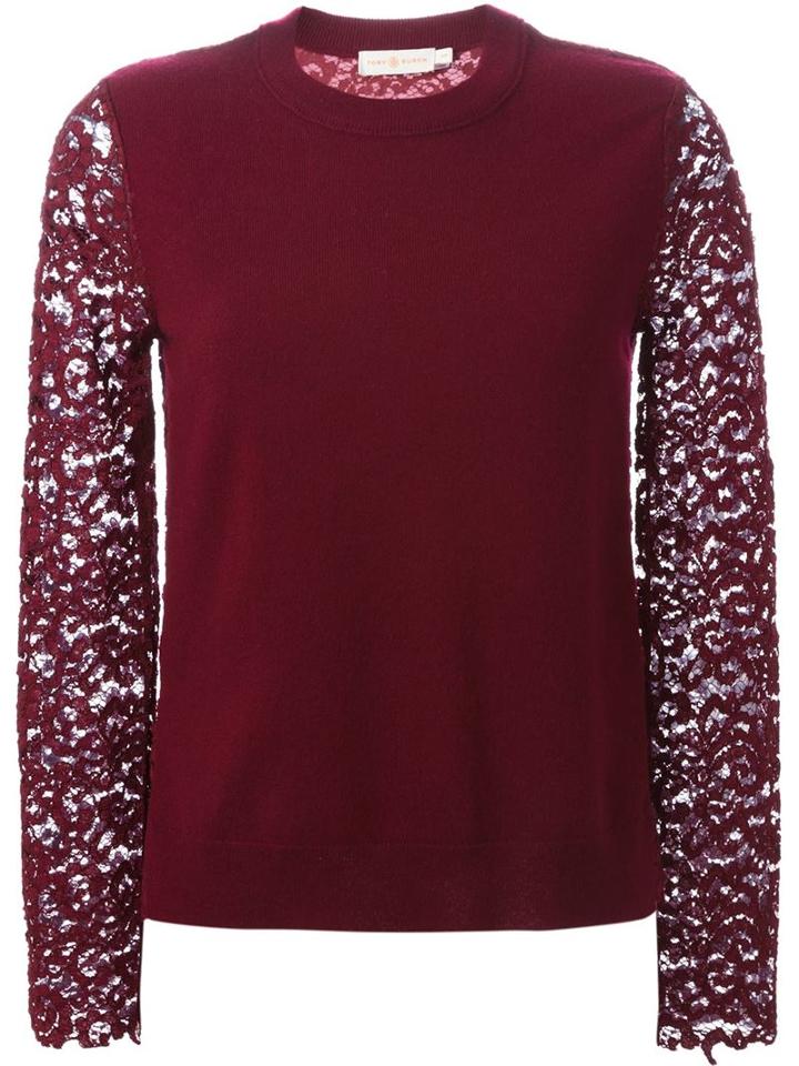 Tory Burch Lace Sleeves And Back Sweater