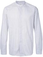 Lemaire - Striped Mandarin Neck Shirt - Men - Cotton - 44, White, Cotton