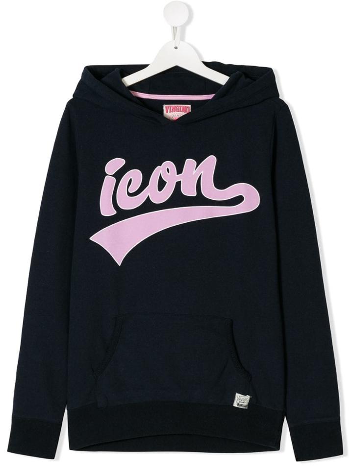 Vingino Teen Icon Print Hoodie - Blue