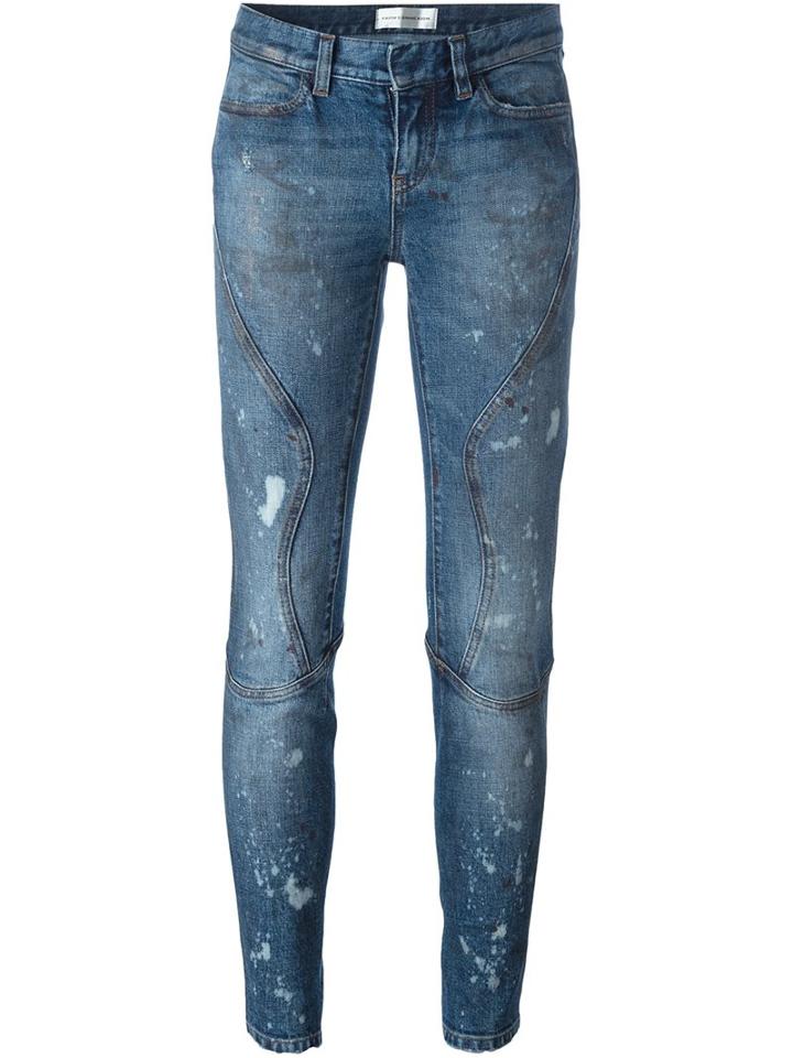 Faith Connexion Distressed Jeans, Women's, Size: 29, Blue, Cotton/spandex/elastane