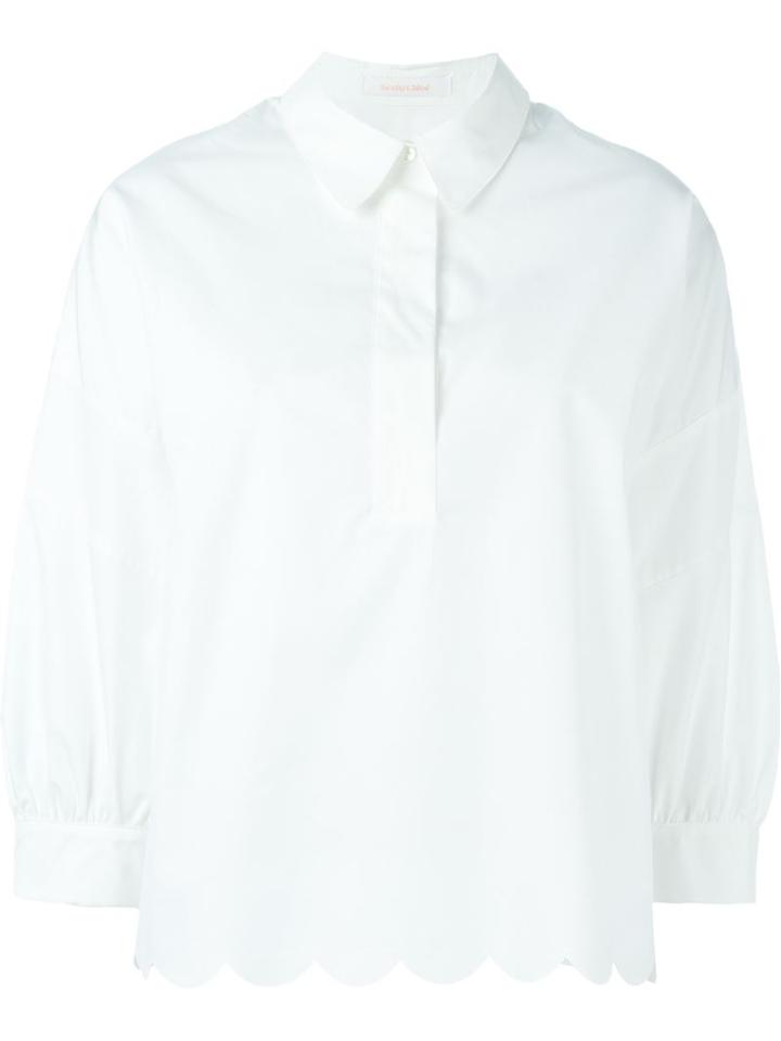 See By Chloé Scalloped Hem Blouse