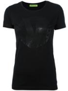 Versace Jeans Stylised Logo Print T-shirt, Women's, Size: Xs, Black, Cotton/spandex/elastane