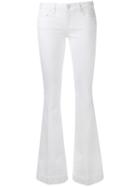 Paige 'fiona' Flared Jeans, Women's, Size: 27, White, Cotton/spandex/elastane