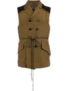 Ann Demeulemeester Double-breasted Gilet - Brown