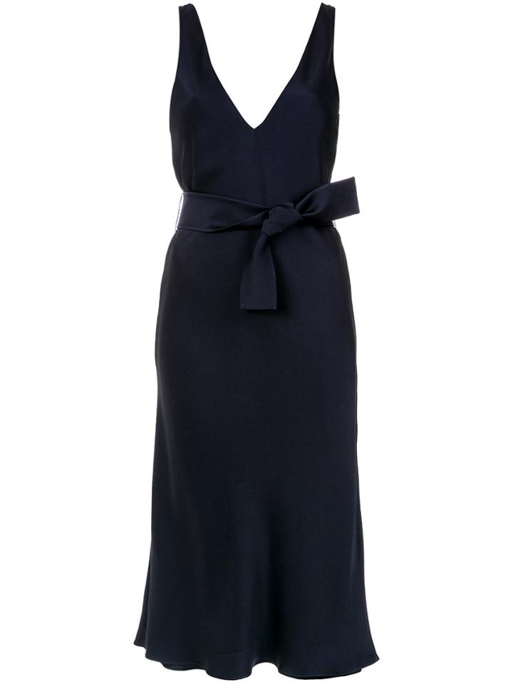 Gloria Coelho Belted Midi Dress - Black