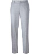 Michael Kors Slim-fit Trousers, Women's, Size: 4, Grey, Wool/polyester/spandex/elastane/viscose