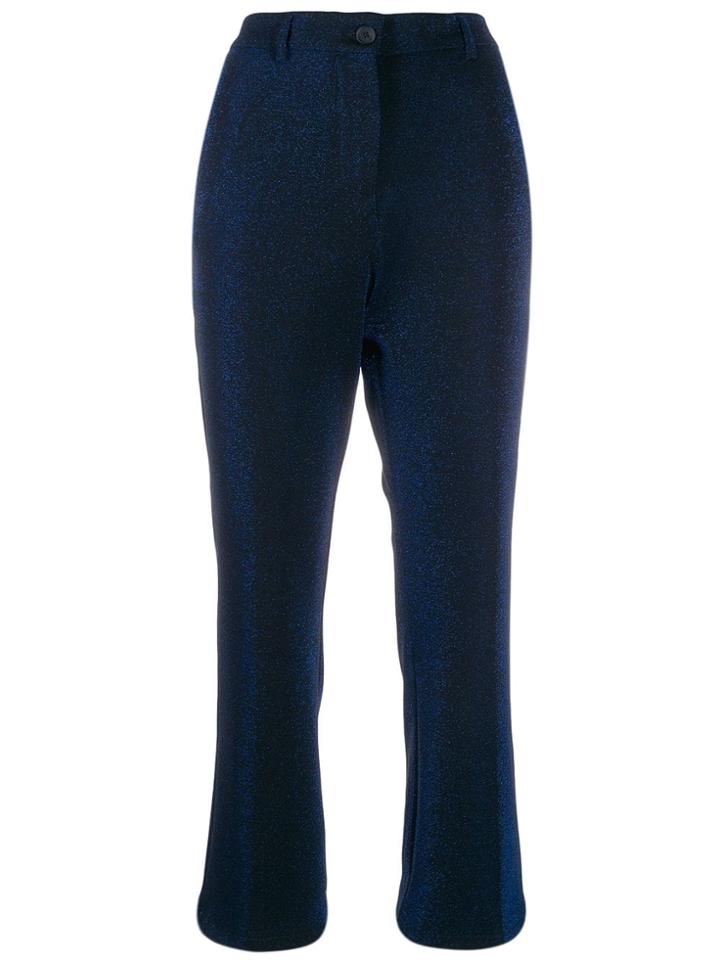White Sand High-waist Cropped Trousers - Black