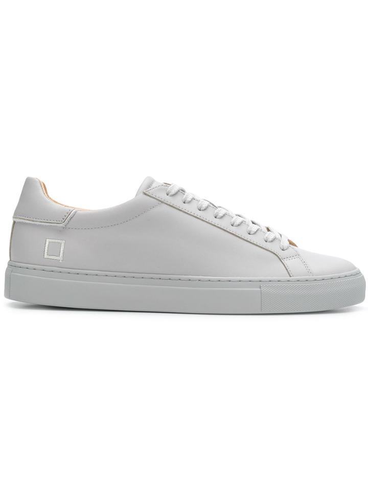 D.a.t.e. Monochrome Lace-up Sneakers - Grey