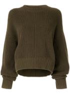 Bassike Knitted Sweatshirt - Green