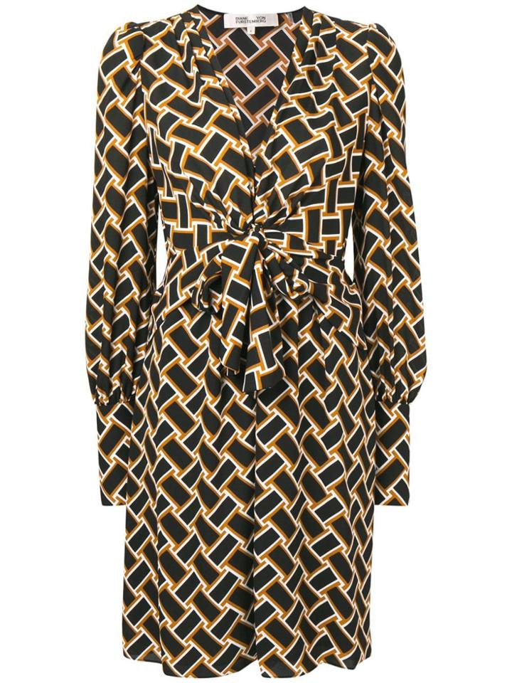 Dvf Diane Von Furstenberg Ruched Detail Dress - Black