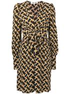 Dvf Diane Von Furstenberg Ruched Detail Dress - Black