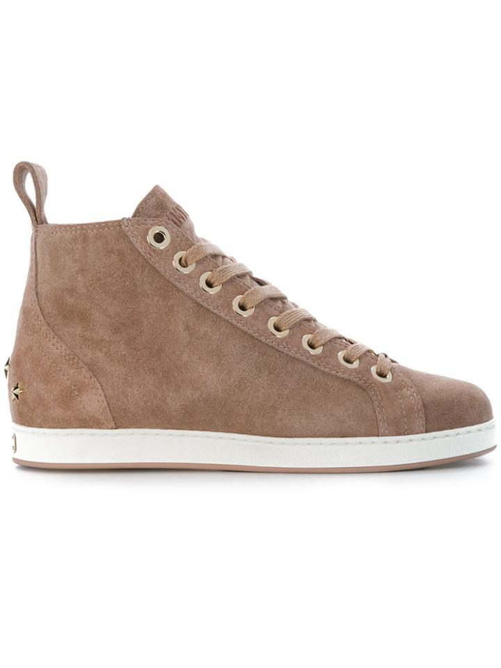 Jimmy Choo Colt Hi-top Sneakers - Pink & Purple