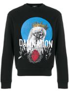Dsquared2 Damnation Printed Sweatshirt - Black